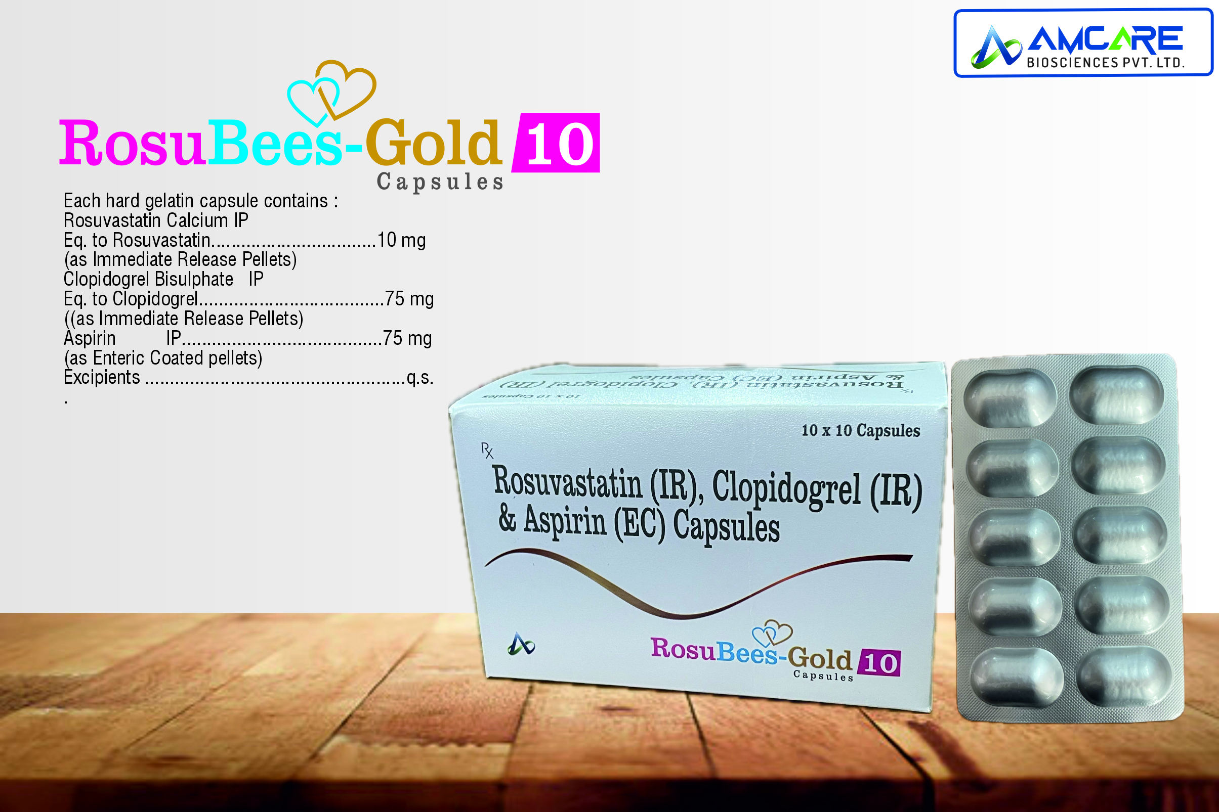 ROSUBEES GOLD 10 - Amcare Biosciences
