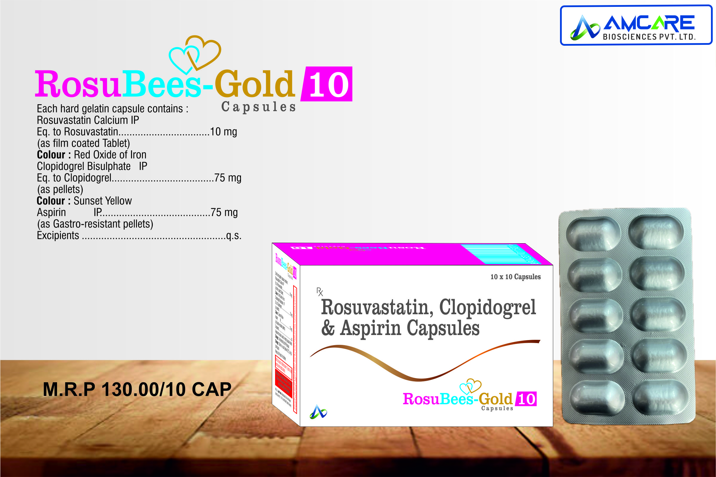 ROSUBEES-GOLD10 CAPSULES