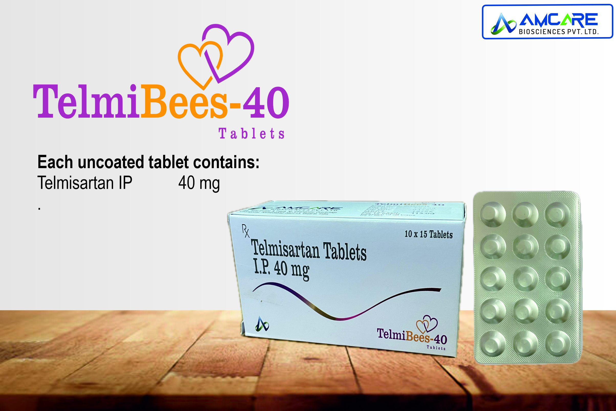 TELMIBEES 40 - Amcare Biosciences