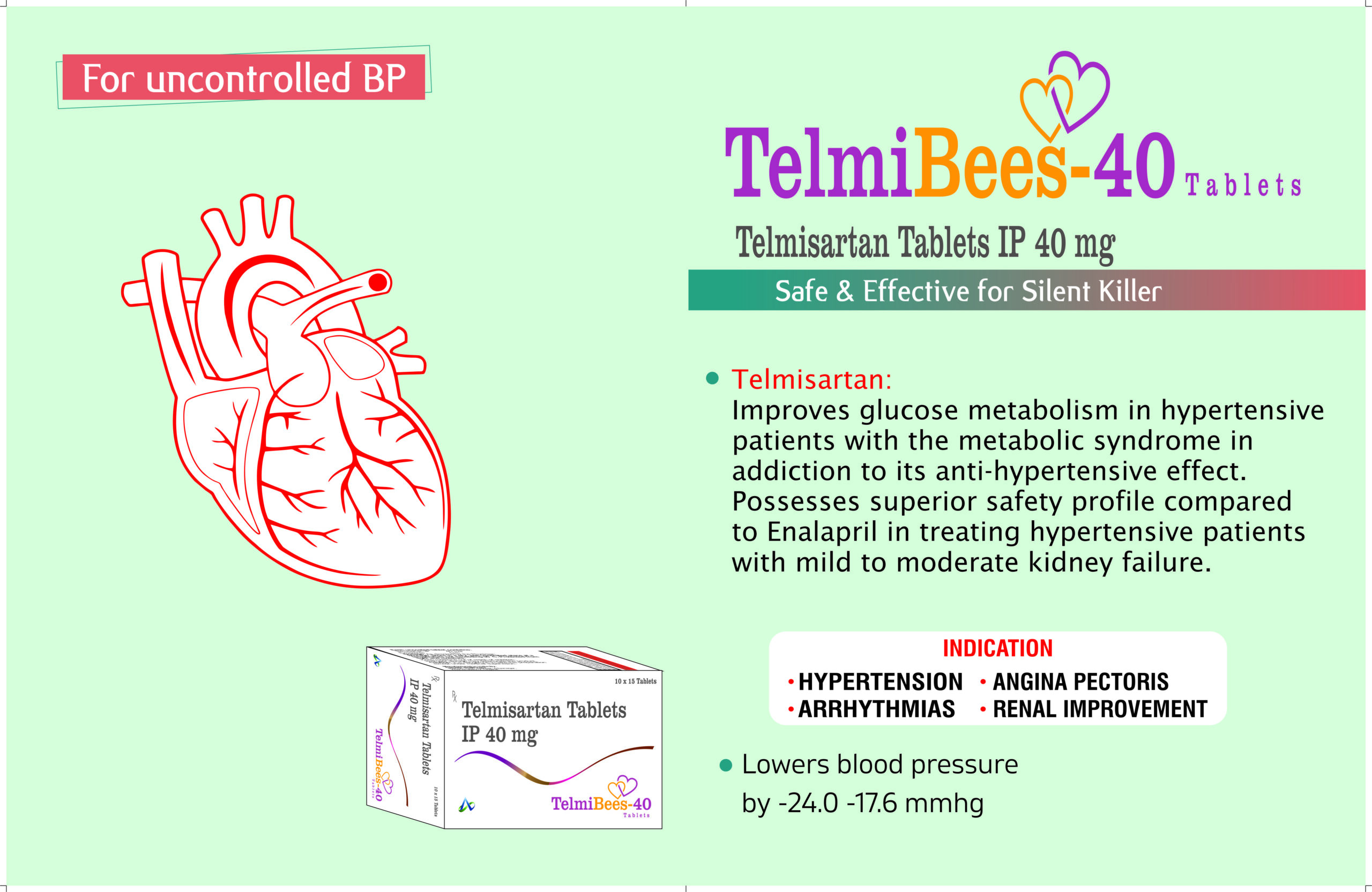 TELMIBEES 40 - Amcare Biosciences