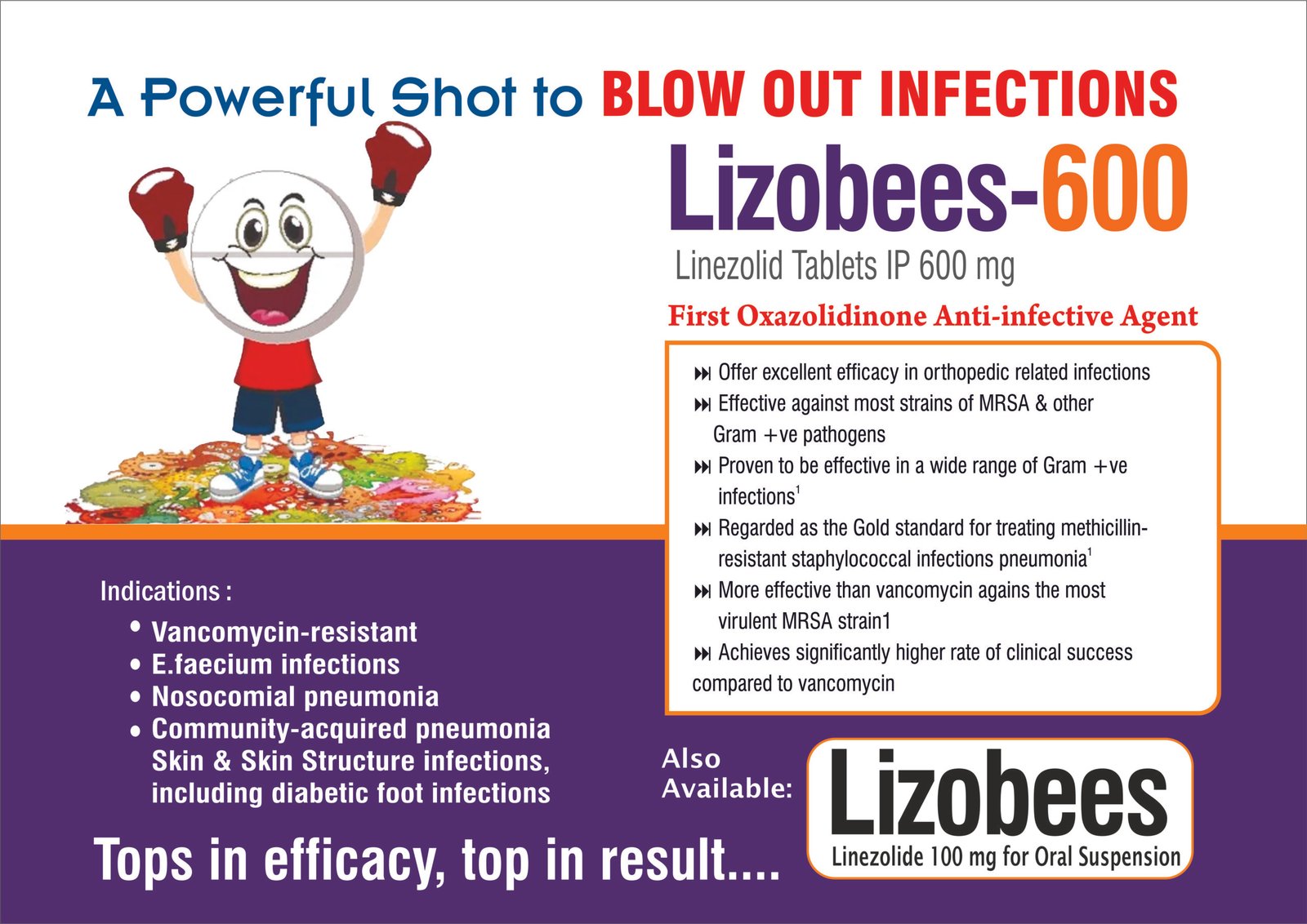 Lizobees-600 – Linezolid 600 mg | Amcare Pharmaceuticals