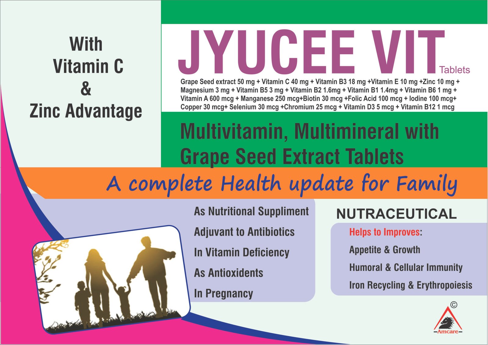 JYUCEE VIT Tablets – Multivitamin, Multimineral & Grape Seed