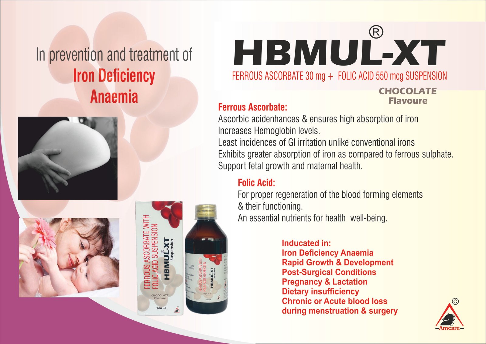 HBMUL-XT Suspension – Ferrous Ascorbate & Folic Acid