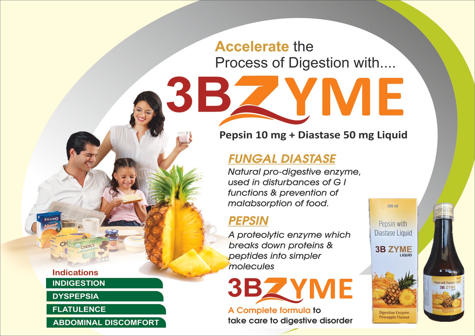 3B-ZYME Liquid – Pepsin with Diastase | Amcare Pharmaceuticals