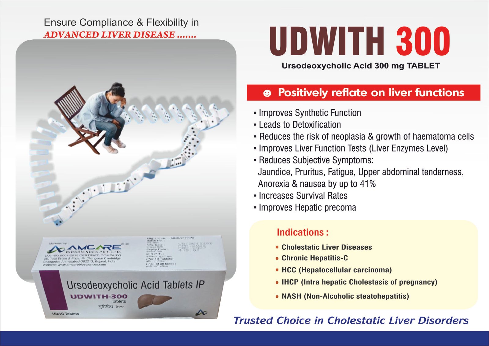 UDWITH-300 Tablets – Ursodeoxycholic Acid 300 mg