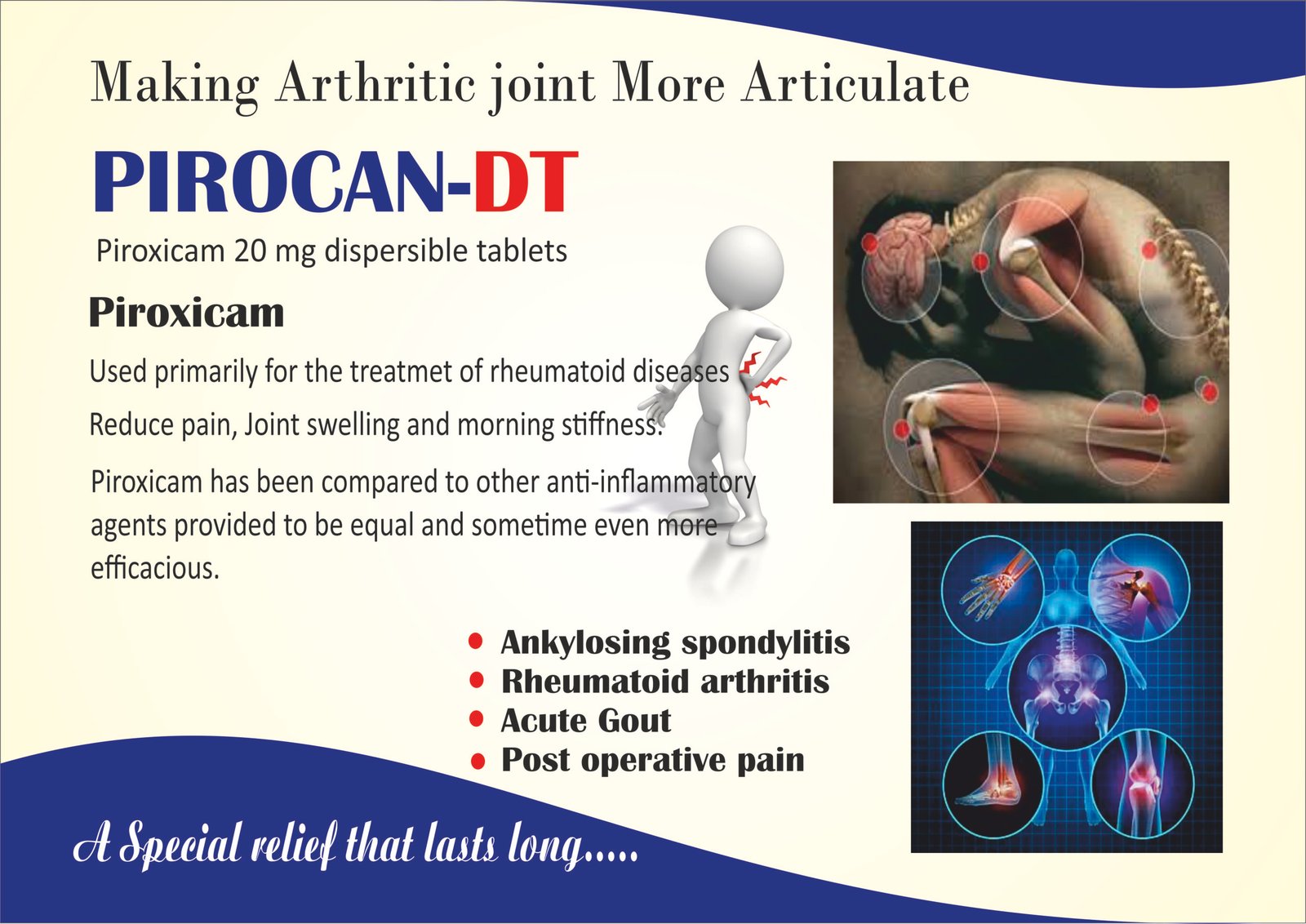 PIROCAN-DT Tablets – Piroxicam 20 mg Dispersible