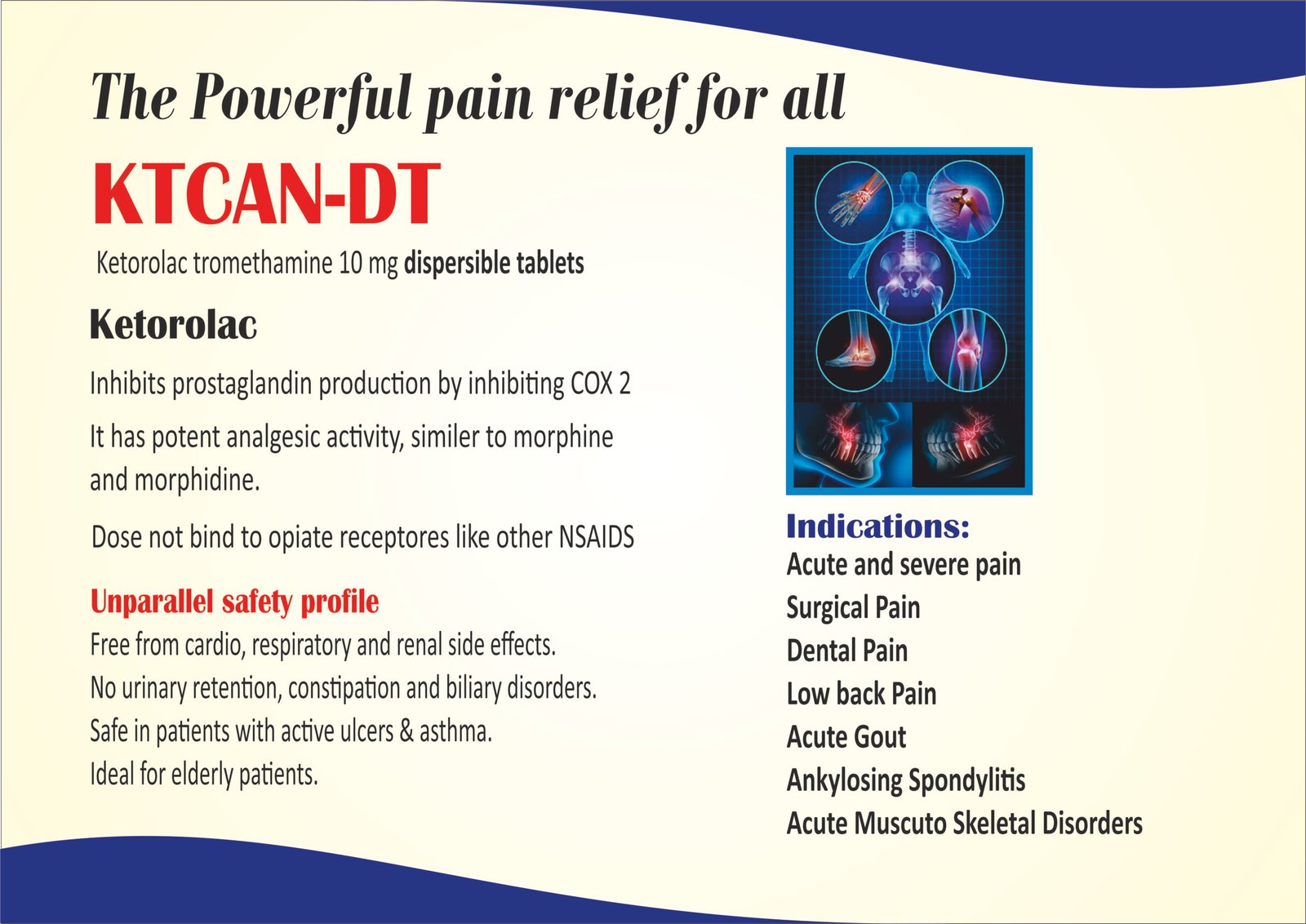 KTCAN-DT Tablets – Ketorolac 10 mg Dispersible