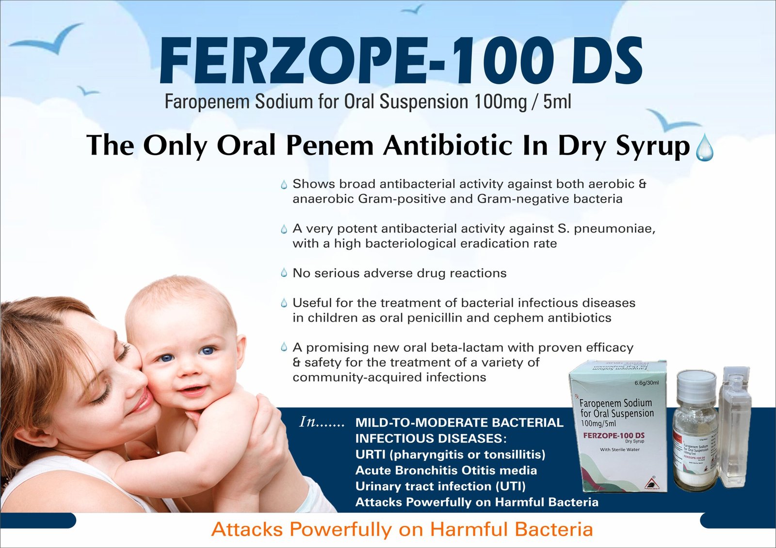 FERZOPE-100 DS – Faropenem 100 mg/5 mL