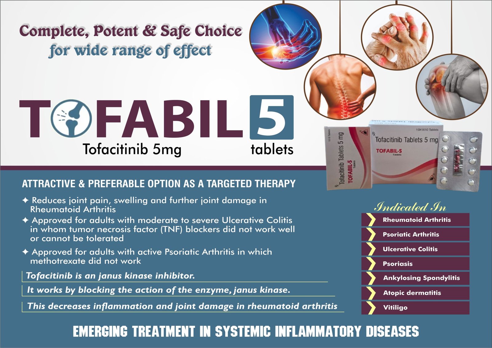 TOFABIL-5 Tablets | Tofacitinib 5 mg | Amcare Biosciences