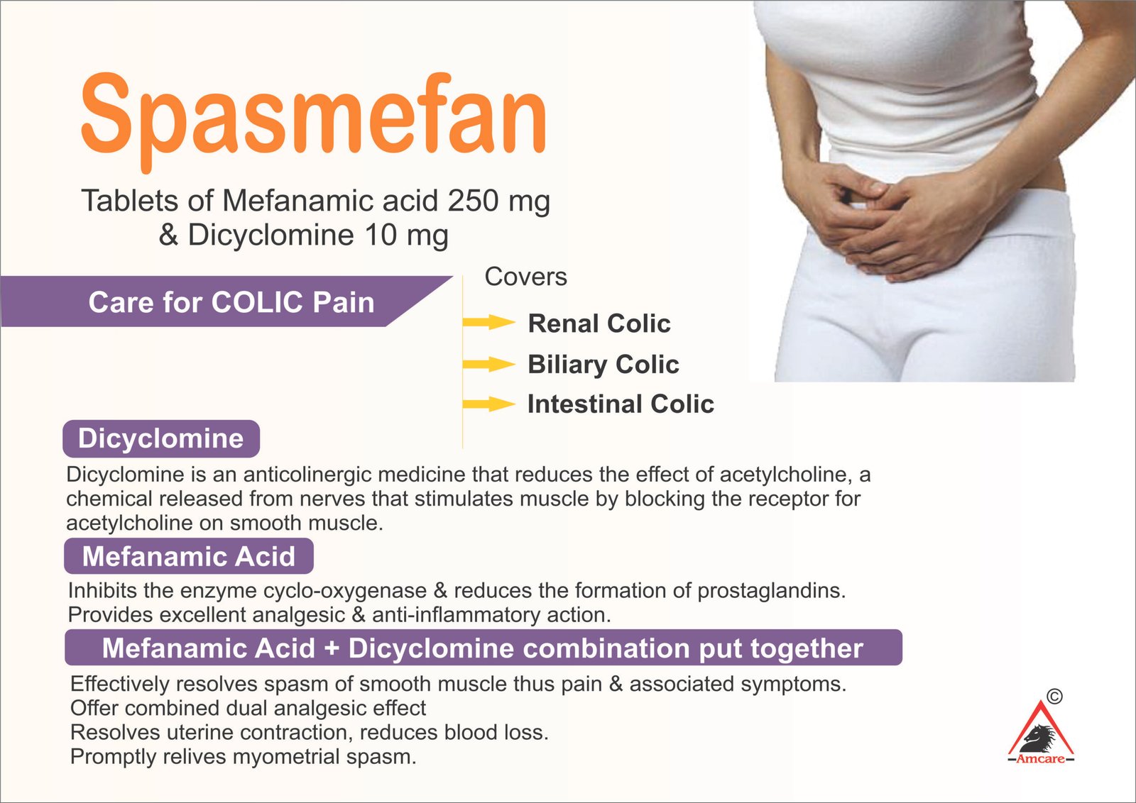 SpasMefan Tablets | Mefenamic Acid & Dicyclomine