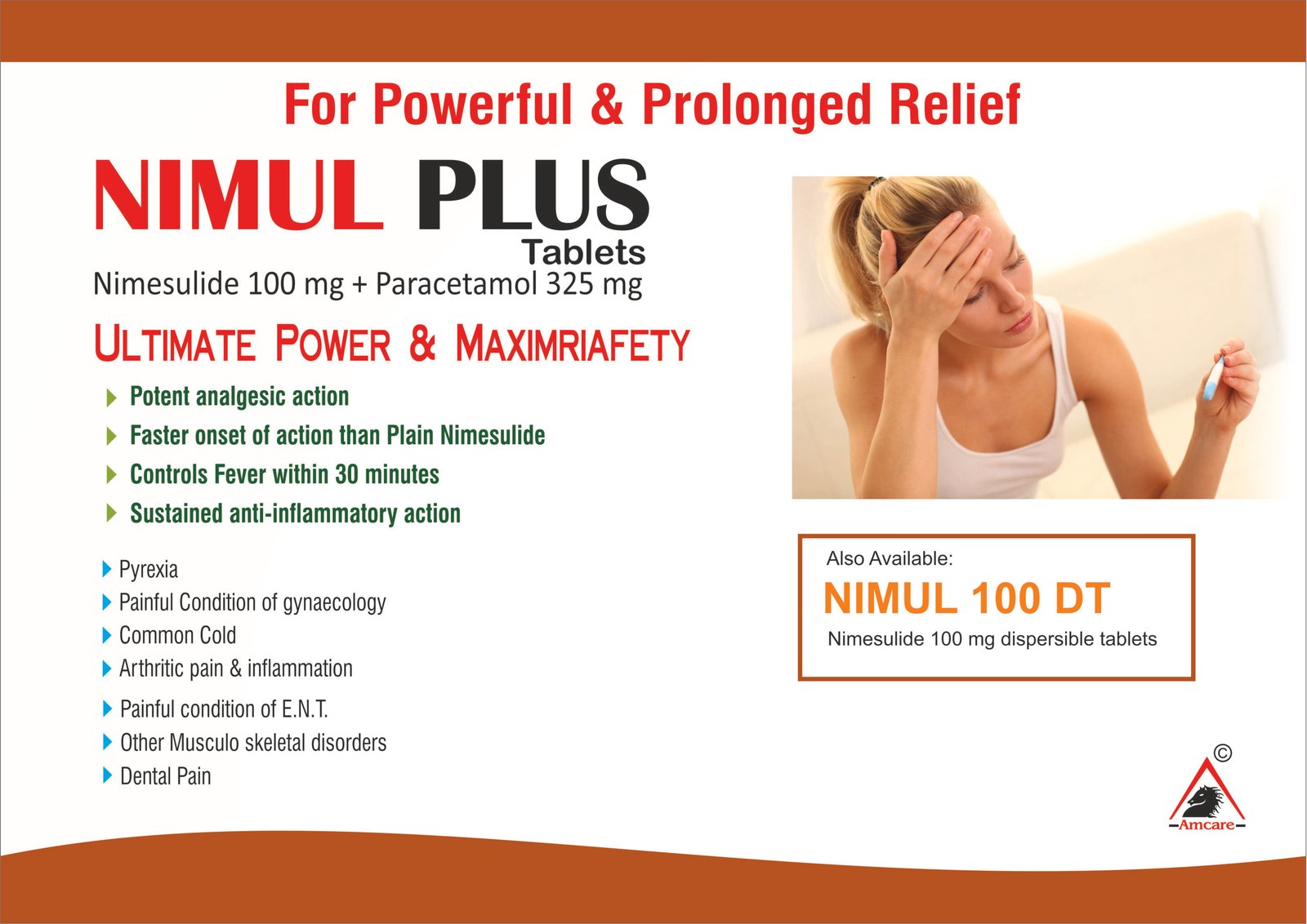 NIMUL PLUS Tablets | Nimesulide 100 mg + Paracetamol 325 mg