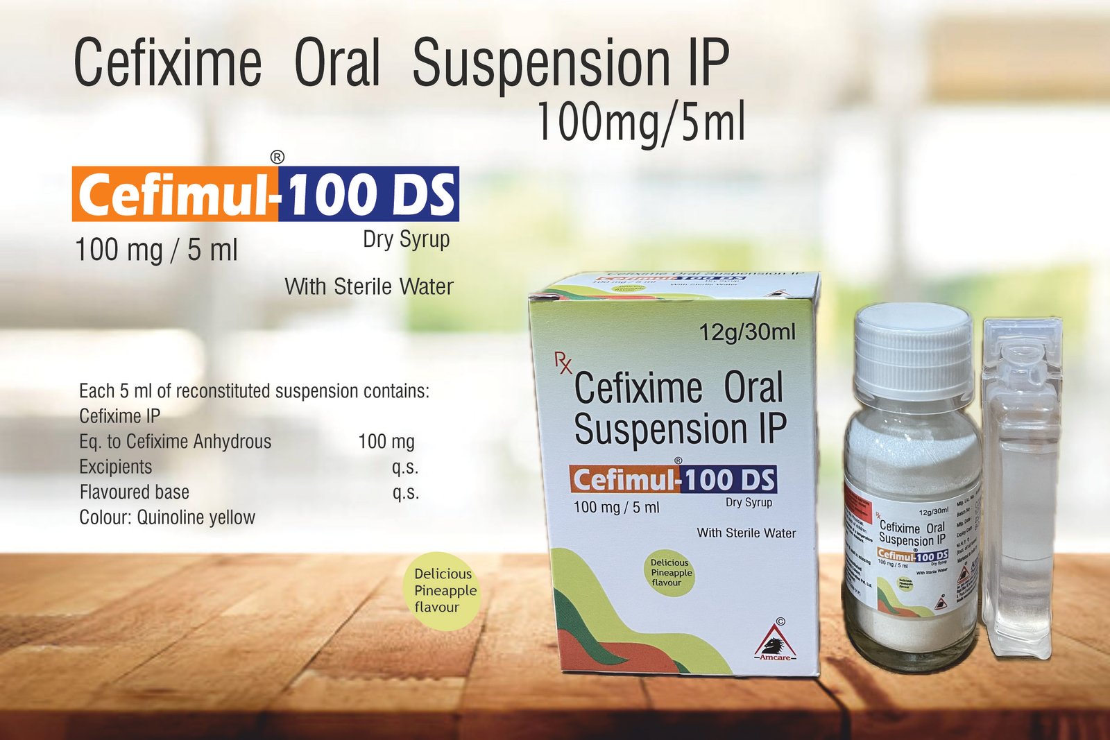 Cefimul-100 DS | Cefixime 100 mg/5 mL Dry Syrup