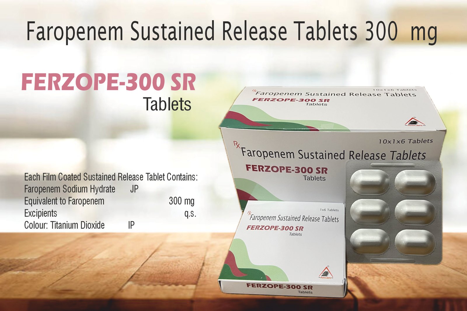 FERZOPE-300 SR – Faropenem 300 mg SR Tablets