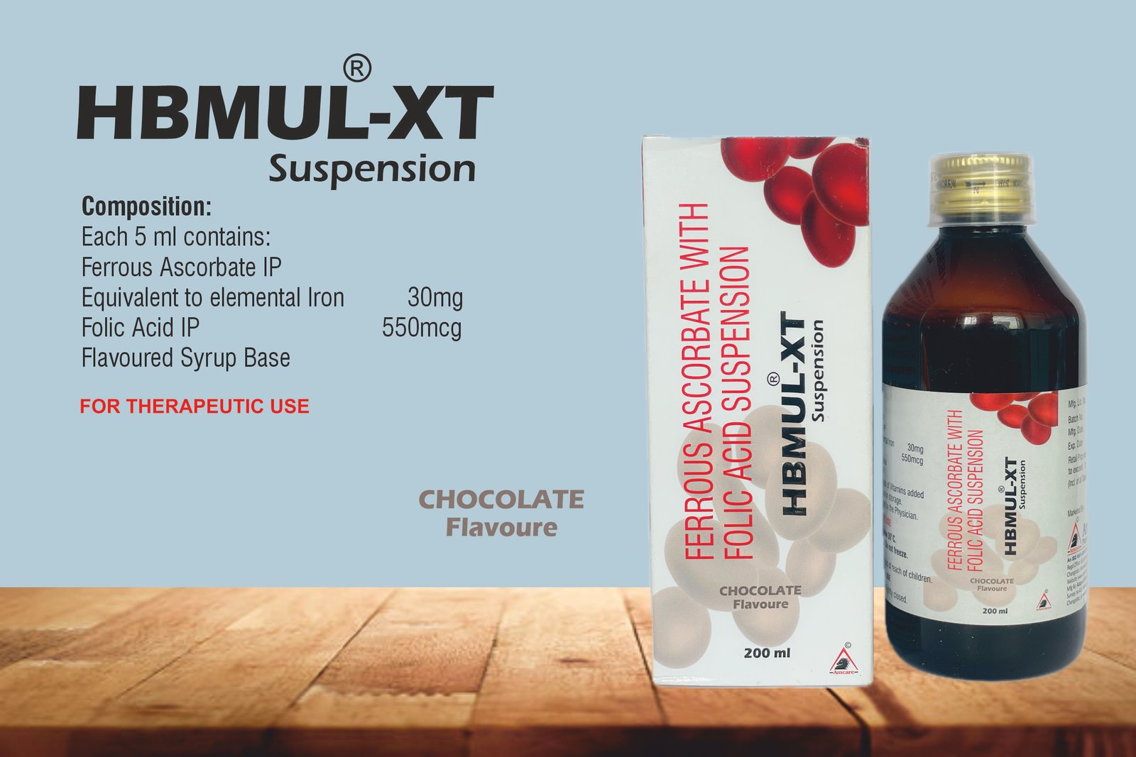 HBMUL-XT Suspension – Ferrous Ascorbate & Folic Acid