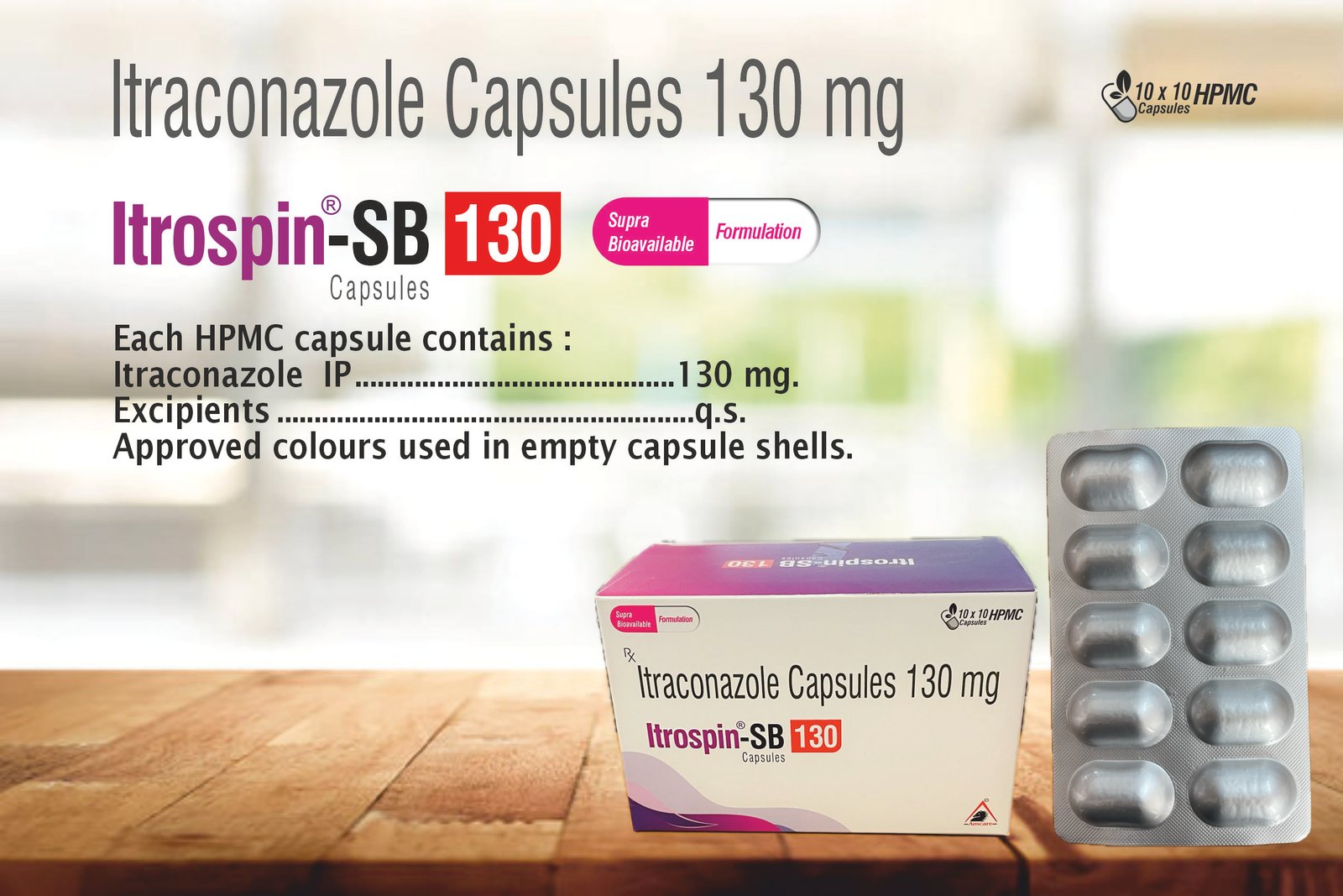 ITROSPIN-SB 130 Capsules | Itraconazole 130 mg
