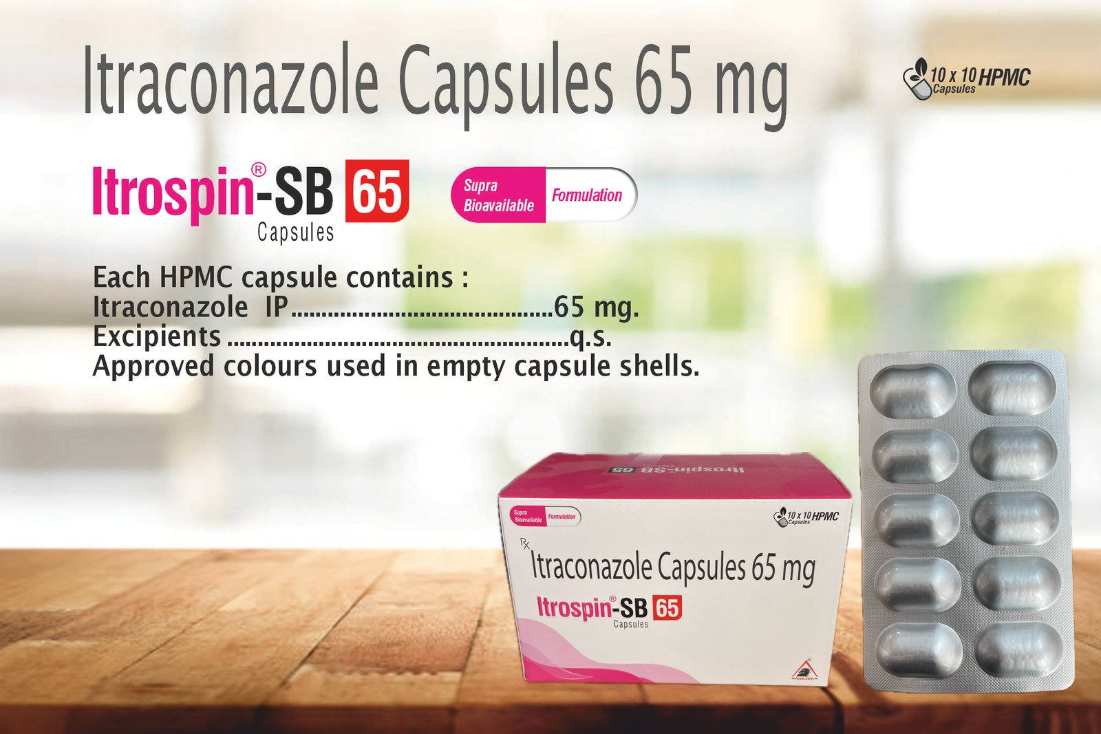 ITROSPIN-SB 65 Capsules | Itraconazole 65 mg