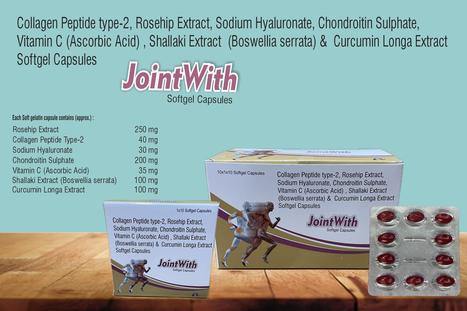 JointWith Softgel Capsules | Collagen & Joint Support