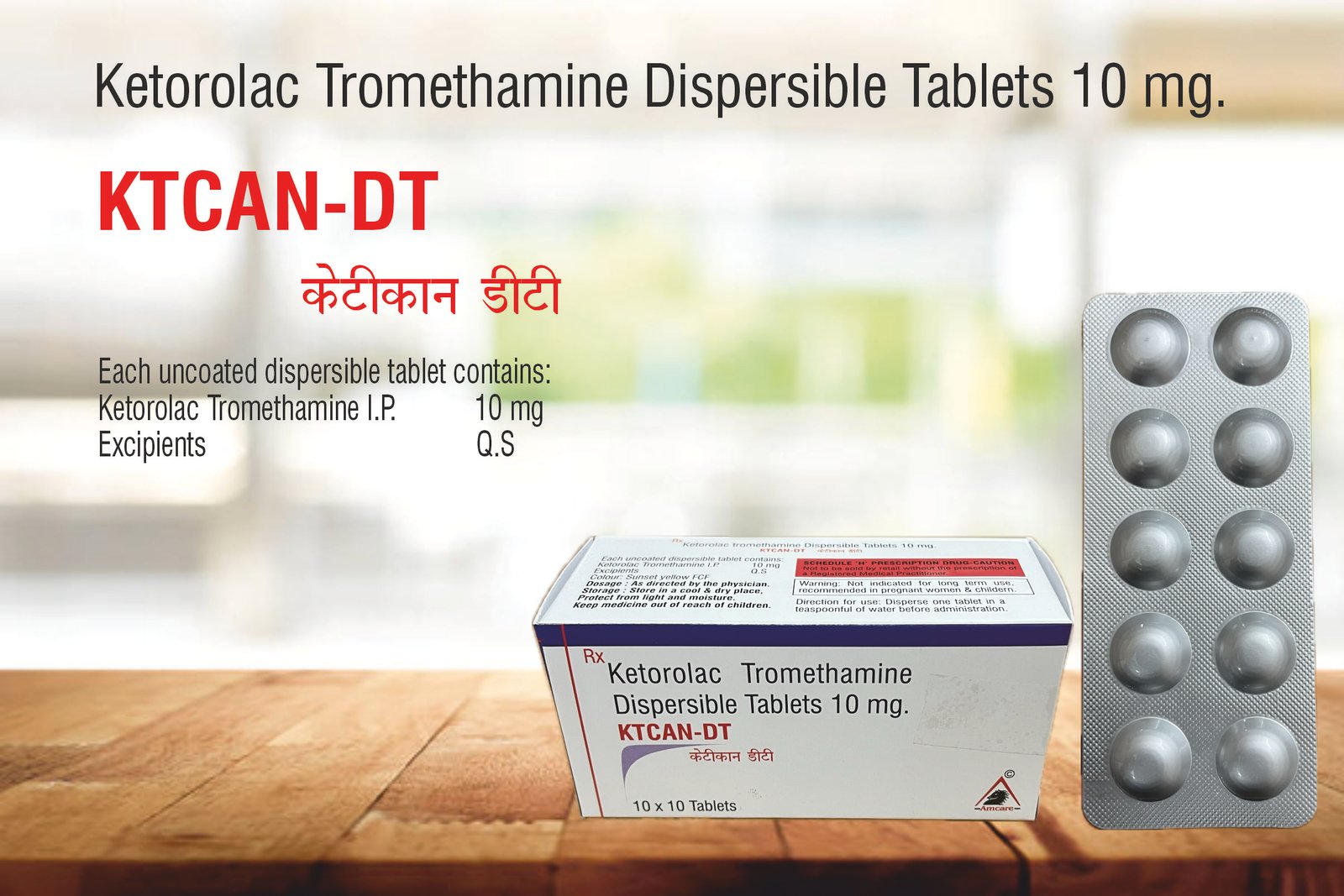KTCAN-DT Tablets – Ketorolac 10 mg Dispersible