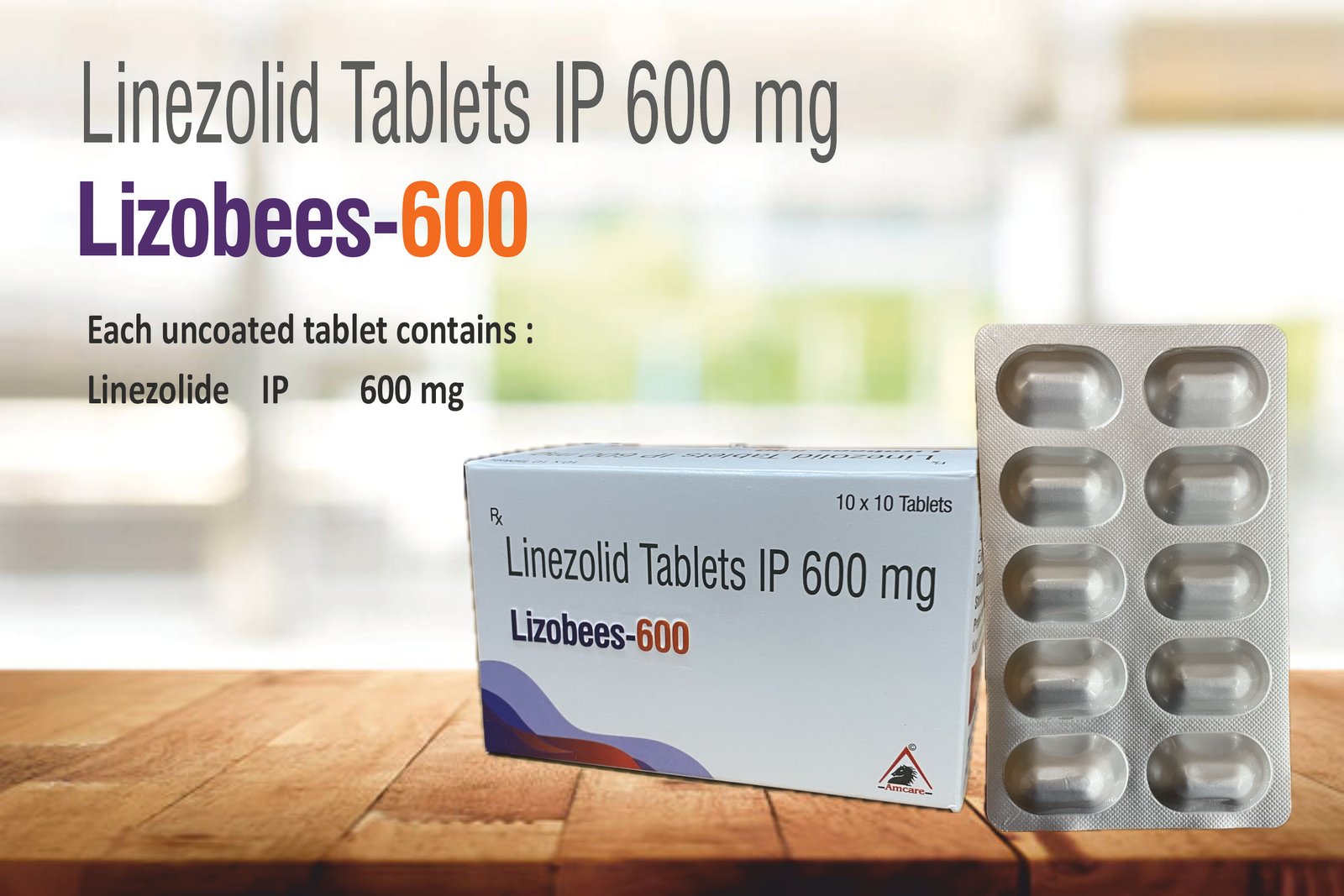 Lizobees-600 – Linezolid 600 mg | Amcare Pharmaceuticals