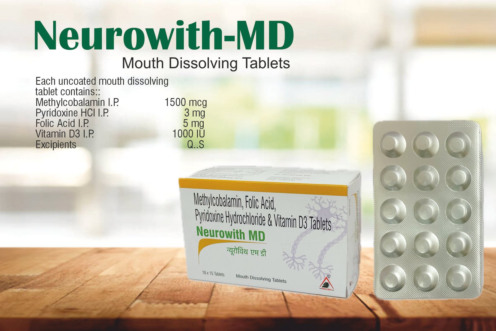 Neurowith-MD Tablets – Methylcobalamin 1500 mcg