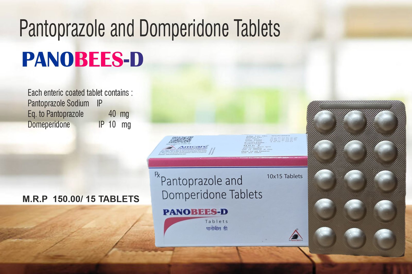PANOBEES-D Tablets | Pantoprazole 40 mg + Domperidone