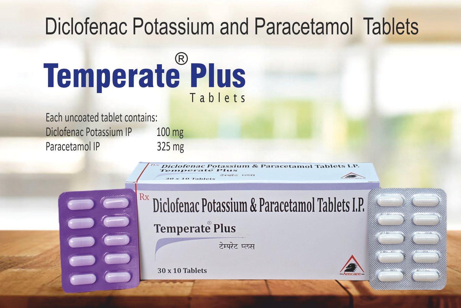 Temperate Plus Tablets | Diclofenac Potassium & Paracetamol