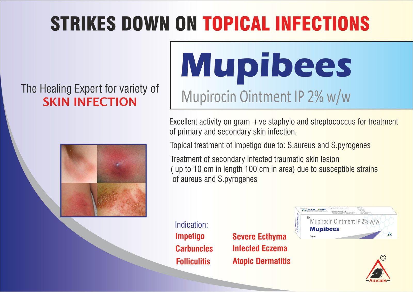 MUPIBEES Ointment | Mupirocin IP 2% w/w