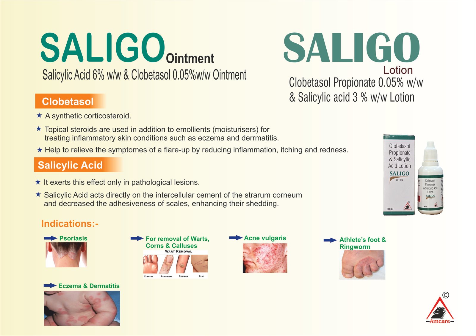 SALIGO Ointment | Clobetasol & Salicylic Acid
