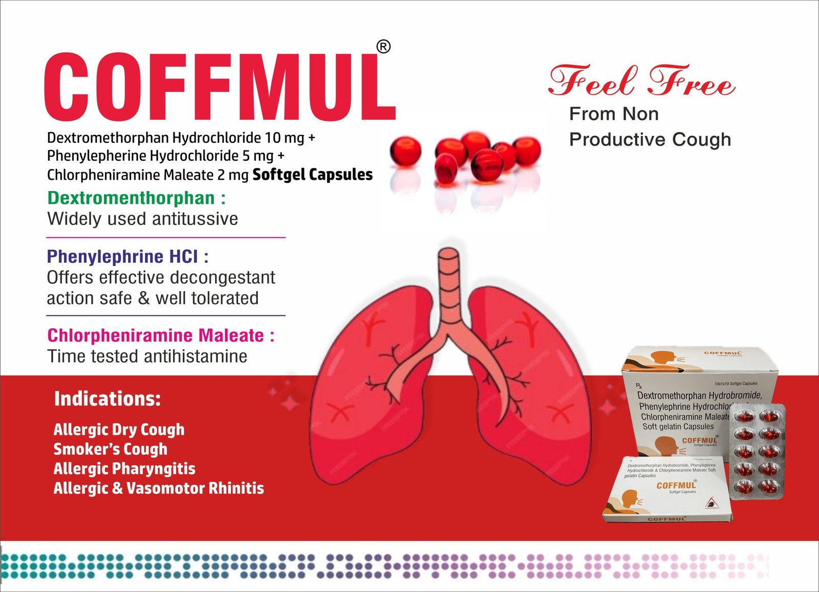COFFMUL Softgel Capsules | Cough and Cold Relief