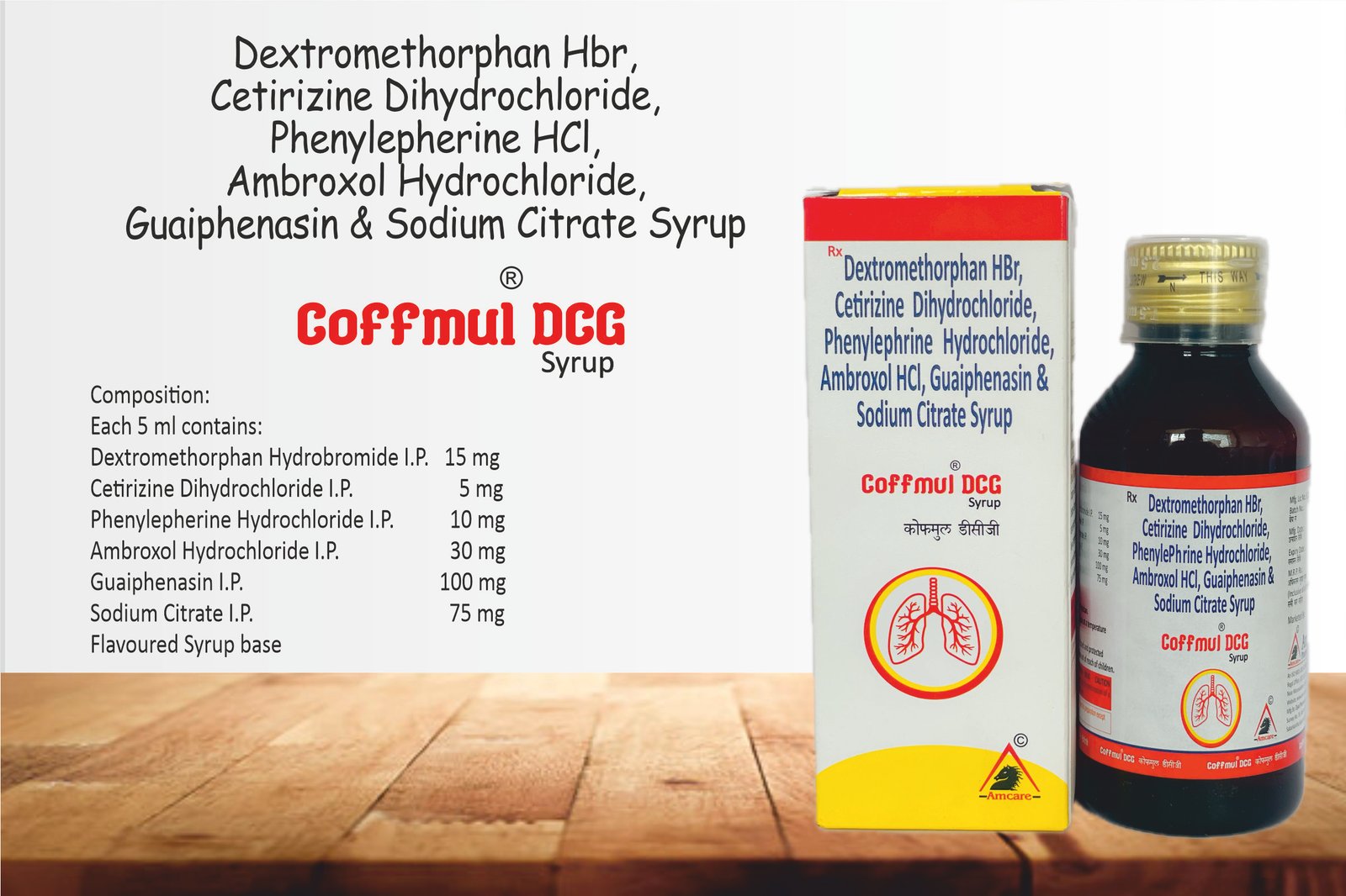 COFFMUL DCG Syrup | Cough and Cold Formulation