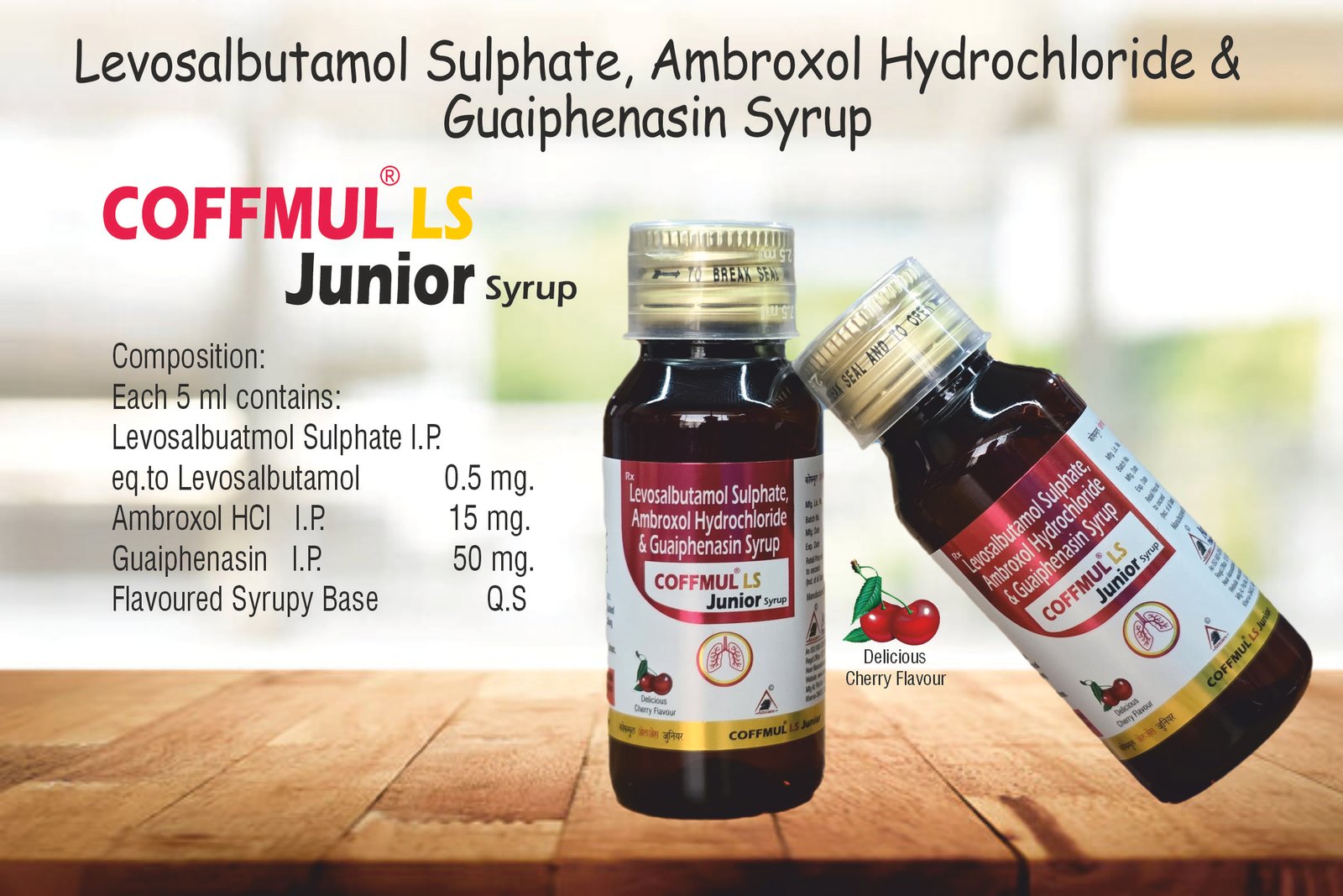 COFFMUL LS Junior Syrup | Levosalbutamol 0.5 mg